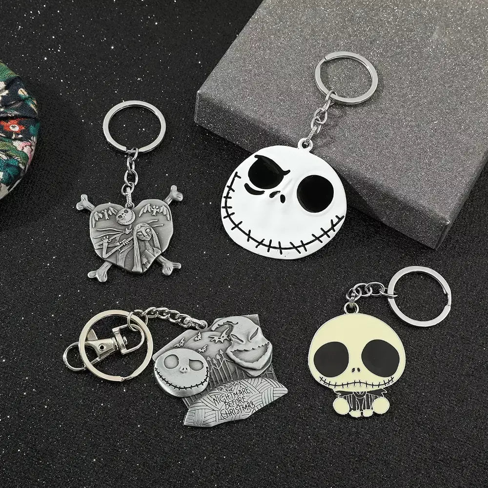 Disney o pesadelo antes do natal chaveiro filme figura jack skellington chaveiros masculino férias jóias acessórios