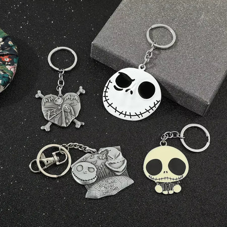 Disney o pesadelo antes do natal chaveiro filme figura jack skellington chaveiros masculino férias jóias acessórios