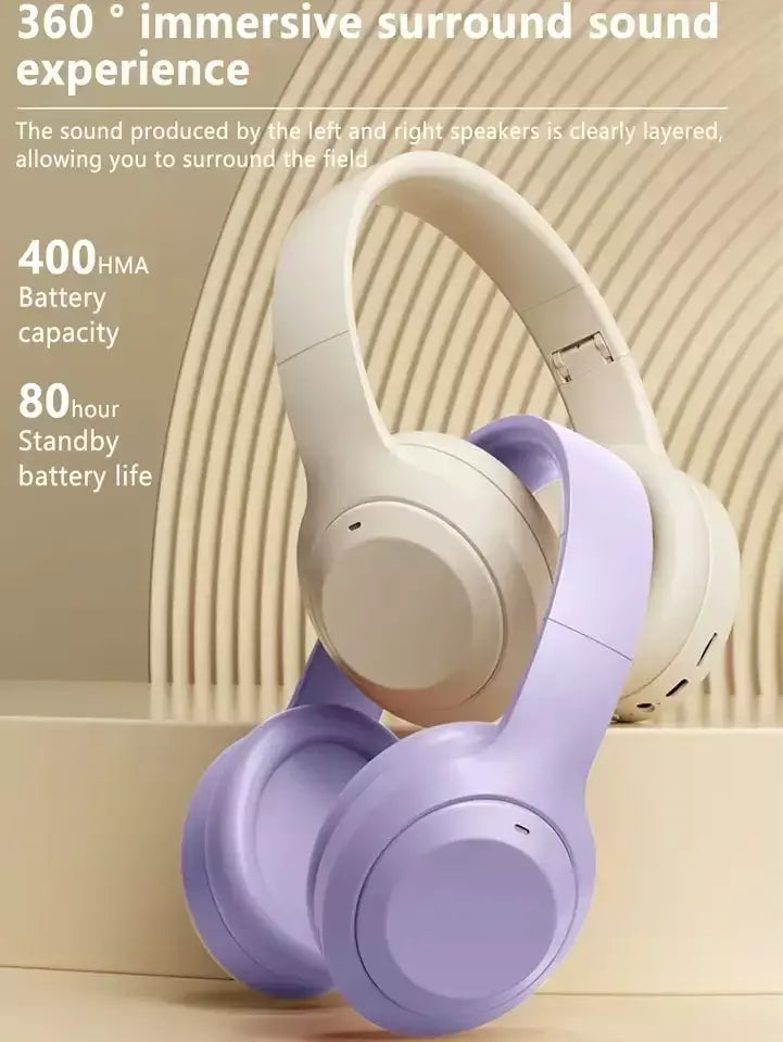 # Sem fio bluetooth 5.3 fones de ouvido sobre a orelha alta fidelidade estéreo verdadeiro esporte gamer fone tf/aux leitor música com hd microfone presentes