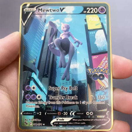 999999 Pontos hp pokemon cartão de metal charizard ouro metal super cartões inglês cartão mewtwo vmax mega anime jogo coleção presentes