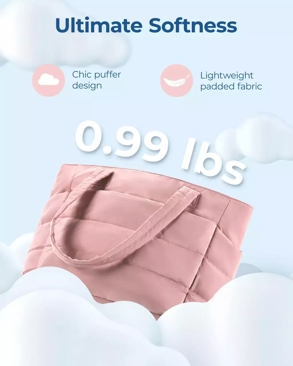 BAGSMART-Sacola de grande capacidade para mulheres, bolsas de deslocamento, bolsa feminina, bolsa de ombro mensageiro, bolsos múltiplos, bolsa múmia