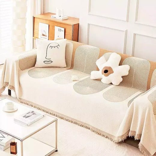 Cobertura completa do sofá com chenille, capa antiderrapante, cobertor antiderrapante, slipcover universal, proteção contra riscos de gato, quatro estações