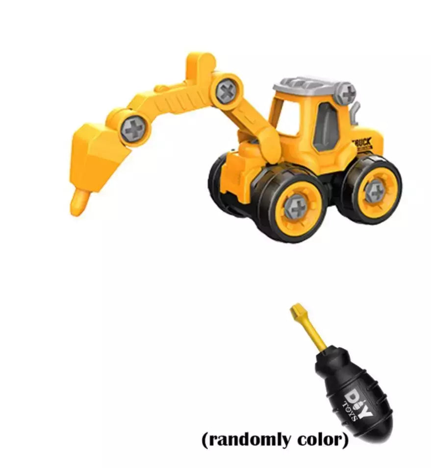 Porca Desmontagem Carregando Descarga Engenharia Caminhão Escavadeira Bulldozer Montessori Educação Brinquedo Criança Parafuso Criativo Ferramenta Carro