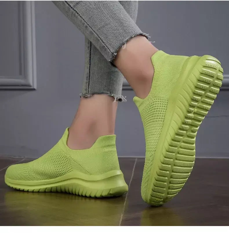 Sapatos masculinos tênis de malha respirável deslizamento em tênis de corrida ao ar livre antiderrapante casal jogging treinamento caminhadas sapatos esportivos