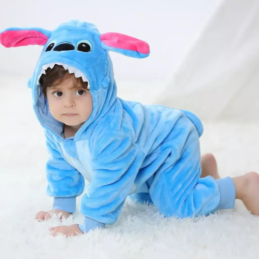 Bebê recém-nascido ponto animal dos desenhos animados macacão roupas meninas pijamas manga longa com capuz onesies infantil meninos trajes para o dia das bruxas