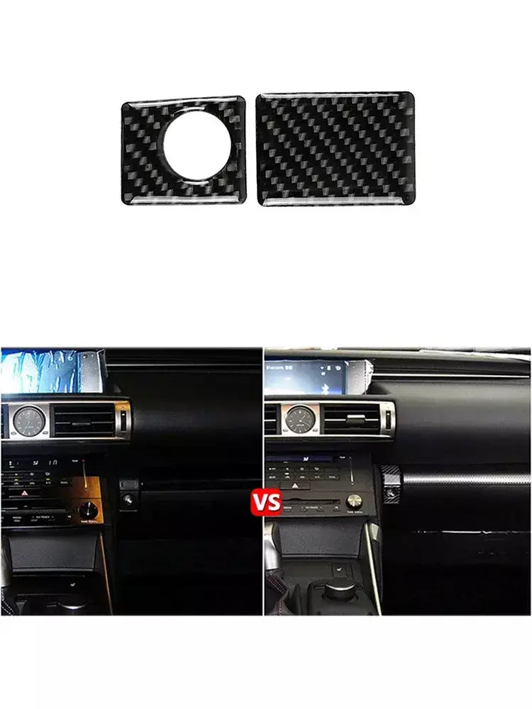 Material De Fibra De Carbono Adesivos, Auto Molduras Interiores, Tira Decorativa, Acessórios Do Carro, Lexus IS250 IS250C IS300 2014-2018