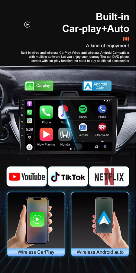 Rádio do carro carplay android 15 para ford fiesta mk 6 para ford fiesta mk 7 2008 - 2019 reprodutor de vídeo multimídia tela sensível ao toque gps automático