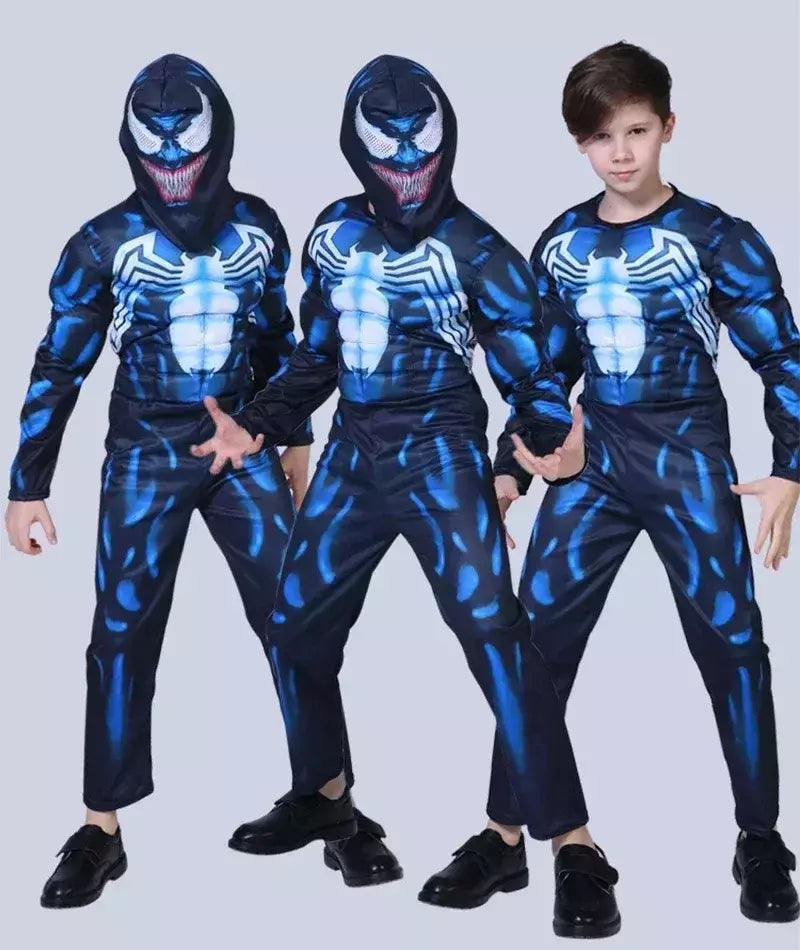 Super-herói homem aranha capitão américa homem de ferro thor hulk batman cosplay traje muscular bodysuit macacão para crianças festa de halloween