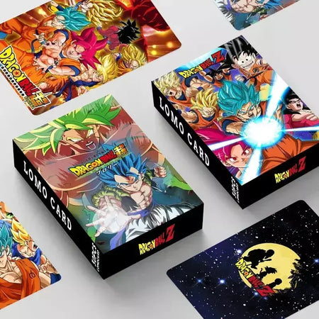 30 pçs dragon ballz lomo cartões photocard dupla face super saiyan goku impressão álbum de fotos cartão coleção cartões postais presentes engraçados