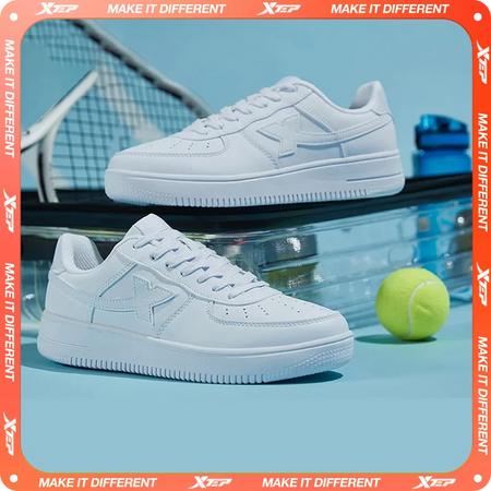Xtep sapatos de skate antiderrapante resistente ao desgaste casual branco casal tênis de skate masculino feminino sapatos de marca de luxo 881219319851