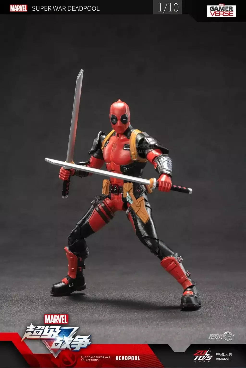 ZD Toys Deadpool & Wolverine Figuras de ação Deadpool Caixa Wolverine Coleção Figuras de ação para adultos Brinquedo infantil