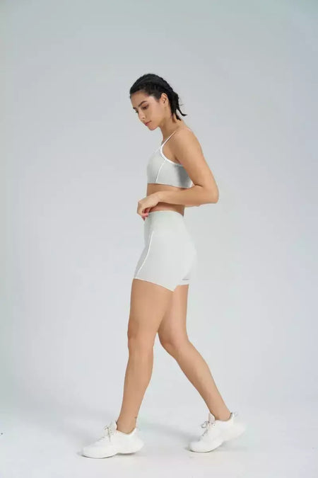 Terno de Yoga Patchwork de duas peças para mulheres, cintura alta Flare Leggings, roupas de treino Fitness Sportswear agasalho