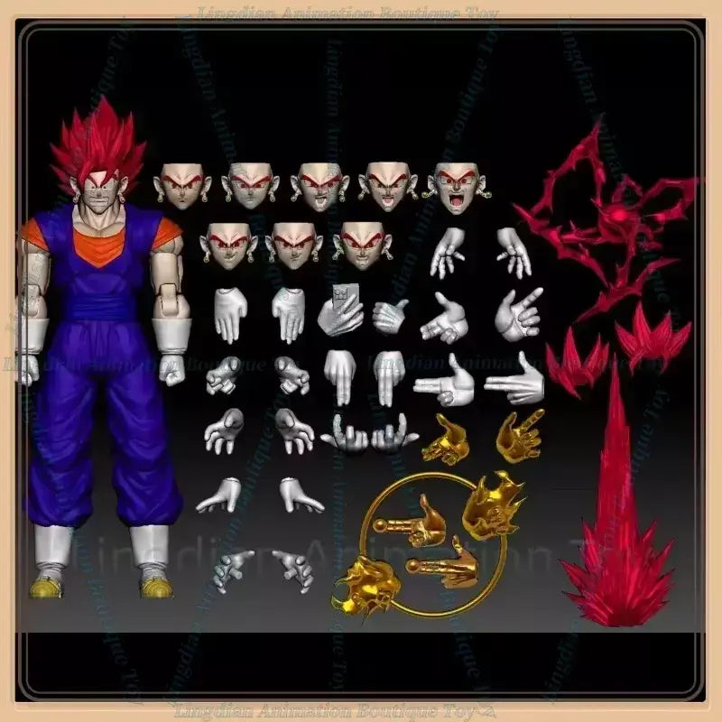 Em estoque brinquedo oc dragon ball shf super saiyan ssj vegito filho goku vegeta filho gohan troncos pvc anime figura de ação modelo coletor