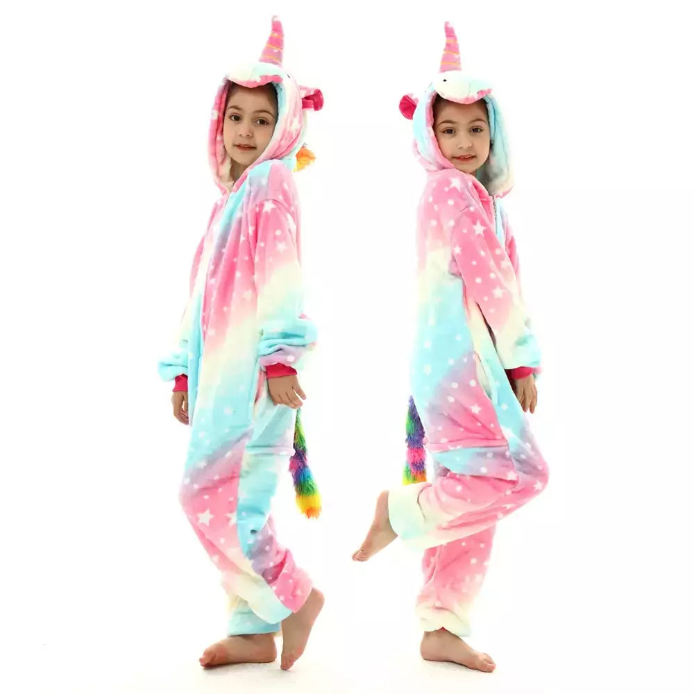 Miniso Cosplay Costumes para crianças, pijama animal, ponto, dinossauro, panda, unicórnio, kigurumi, halloween, meninos, meninas, crianças