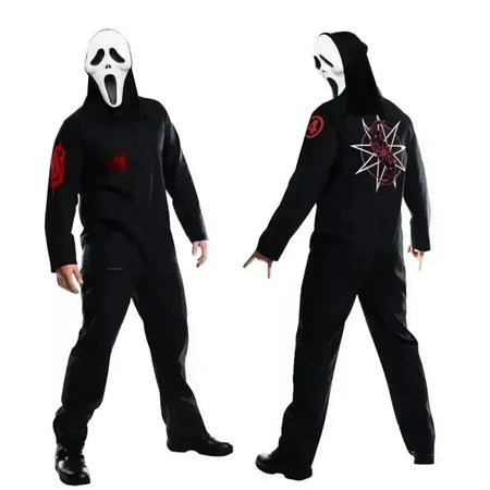 Látex grito ghostface máscara horror cabeça cheia máscara brincadeira cosplay traje filme assustador ghostface adereços decoração de casa fontes de festa