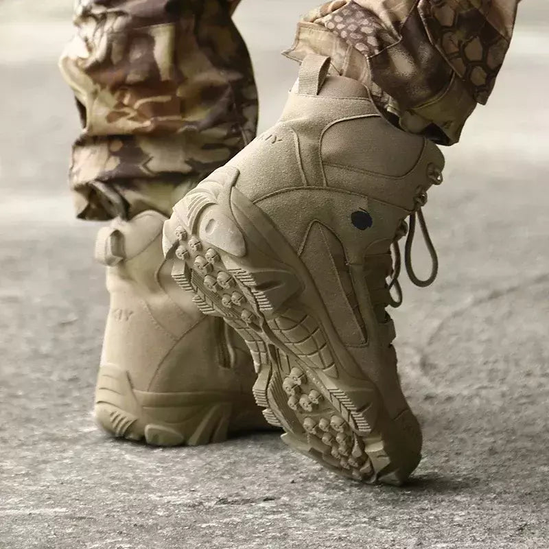 Táticas-Botas de Treino de Combate para Homens, Sapatos Masculinos Atualizados, Ao Ar Livre, Camping, Anti-desgaste, Resposta Rápida, Pesca, Caça, Tênis, Caminhada