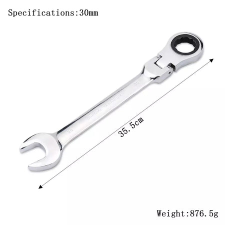 Chave de catraca de chaves, conjunto de ferramentas manuais, catraca de 72 dentes, cabeça flexível, acabamento espelhado, 6mm-27mm, reparo automático e doméstico, 1 peça