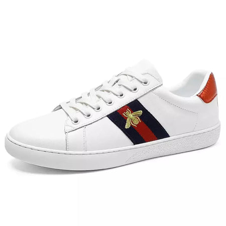 Tênis homem plano de alta qualidade casual esportes couro confortável sapatos de caminhada design de luxo sapatos de skate originais para homem