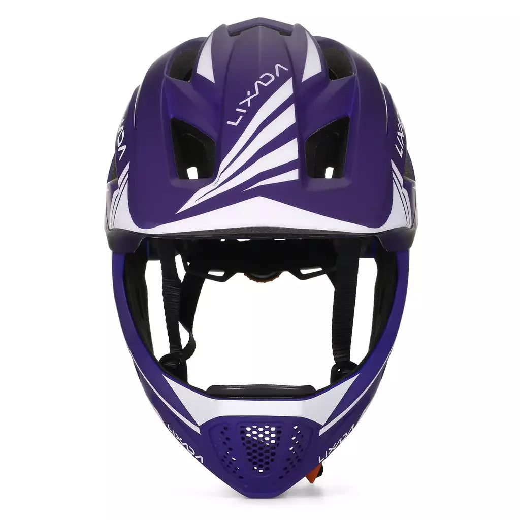 Lixada crianças 2-em-1 destacável capacete facial completo crianças esportes capacete de segurança da bicicleta equipamentos de proteção crianças capacete de ciclismo