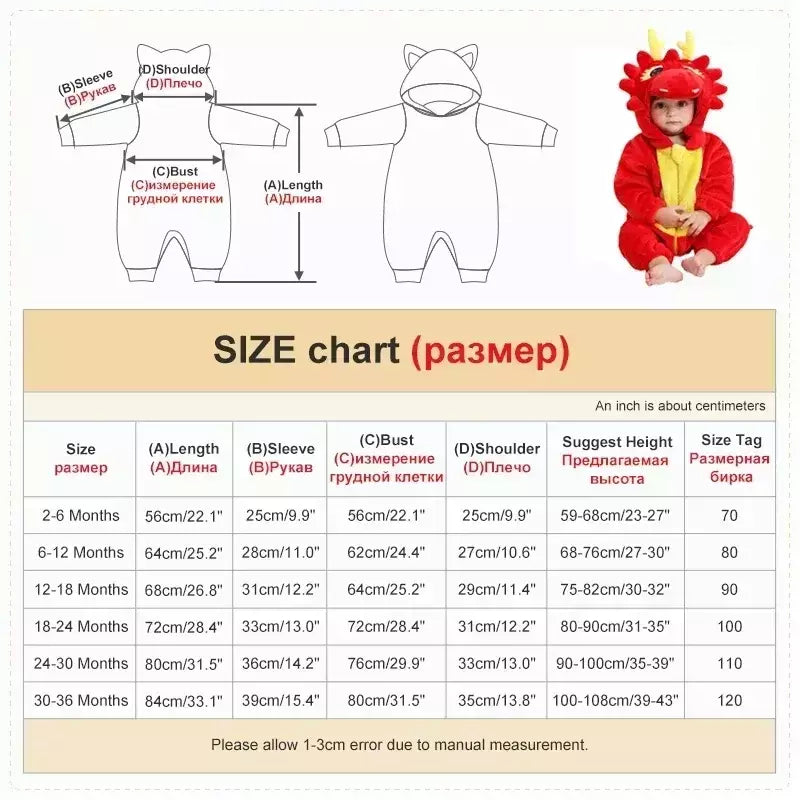 Macacão de flanela para bebés, Macacão Kigurumi, Macaco, Unicórnio, Vaca, Leão, Animal Cosplay, Pijama para 1 a 4 anos Crianças, Meninos, Inverno
