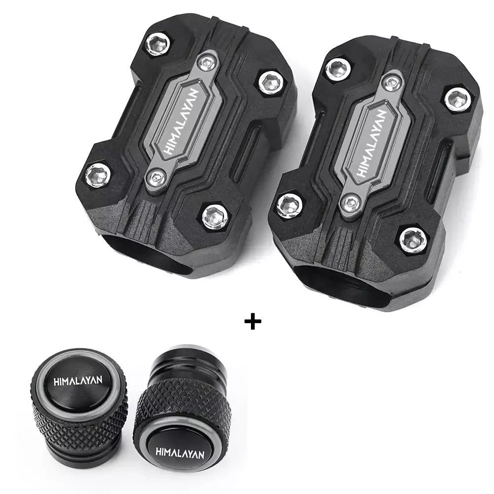 Para royal enfield himalayan 450 411 400 acessórios guarda motor da motocicleta pára-choques proteção guarnição guarda blocos tampas da válvula do pneu