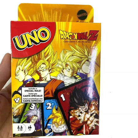 7 estilos UNO NO MERCY Jogo de cartas correspondente Dragon Ball Z Multijogador Festa de família Jogo de tabuleiro Engraçado Amigos Entretenimento Poker