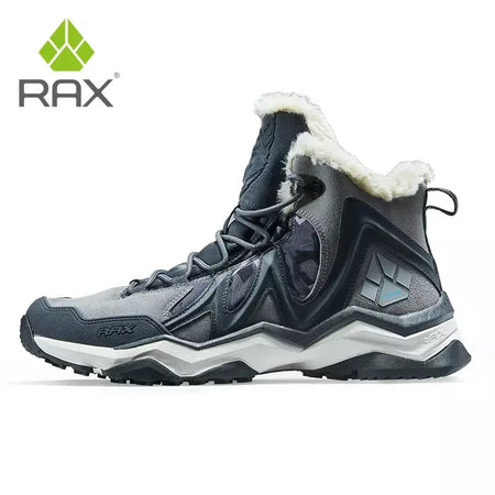 Rax à prova dwaterproof água caminhadas sapatos homens inverno ao ar livre tênis para homens botas de neve de pelúcia montanha botas de neve turismo ao ar livre sapato de corrida