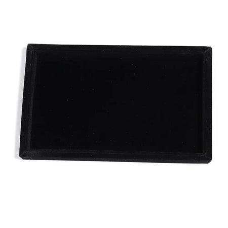 1 pc veludo bandeja de exibição de jóias anel brinco bandeja de armazenamento caixa de exibição de jóias colares pulseiras caixa de organização placa de armazenamento