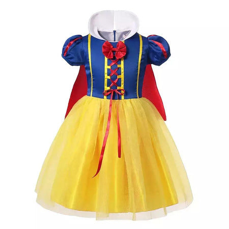 Menina belle neve branca vestido crianças natal elegante princesa traje bebê halloween disfarce cosplay festa fantasia 3-10 anos