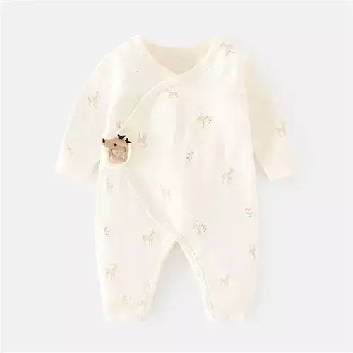 Algodão bebê recém-nascido menina menino macacão impressão infantil macacão casual roupas recém-nascidos para meninas meninos primavera outono roupas novo 0-6m