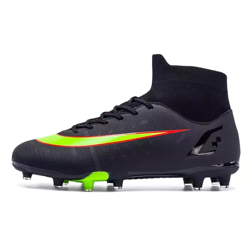 Chaveiros antiderrapantes masculinos de tornozelo, sapatos clássicos de futebol, tênis profissional, treinamento de grama, campo, FG, TF