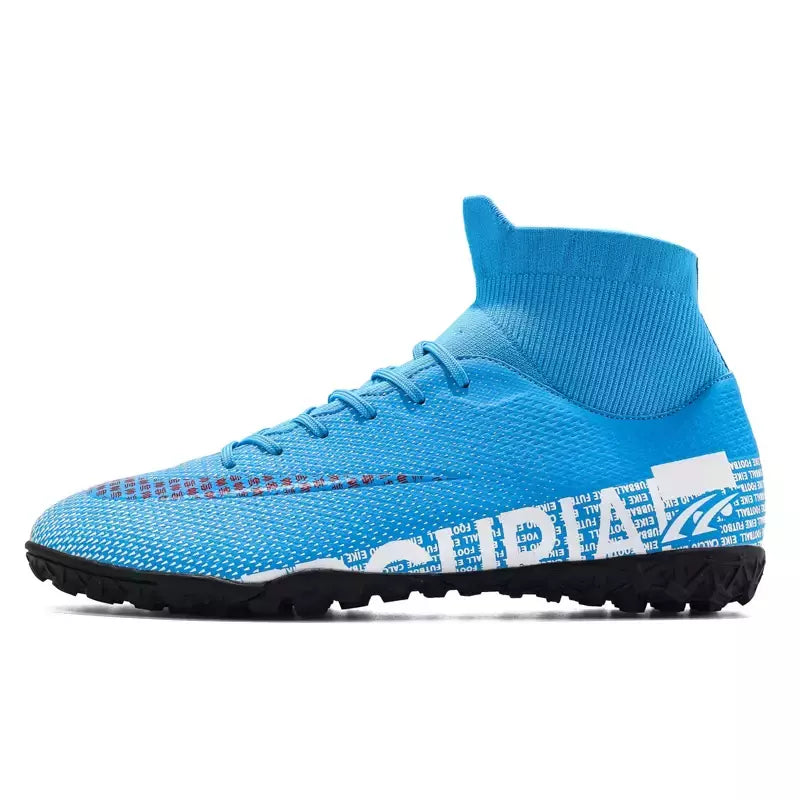 Chaveiros antiderrapantes masculinos de tornozelo, sapatos clássicos de futebol, tênis profissional, treinamento de grama, campo, FG, TF