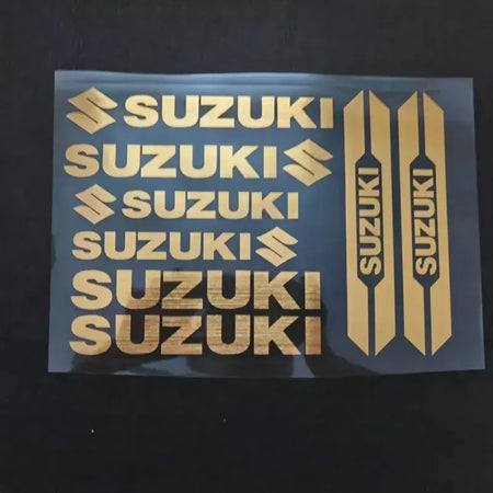 Para suzuki motocicleta adesivos decorativos personalizados corpo capacete absorção de choque criativo à prova dwaterproof água modificado adesivos