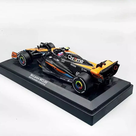 1:43 MCL60 2023 4 # Lando Norris P2 British GP Mclaren F1 #81 Oscar Piastri Diecast coleção de modelos de liga de amor clássico Hobby