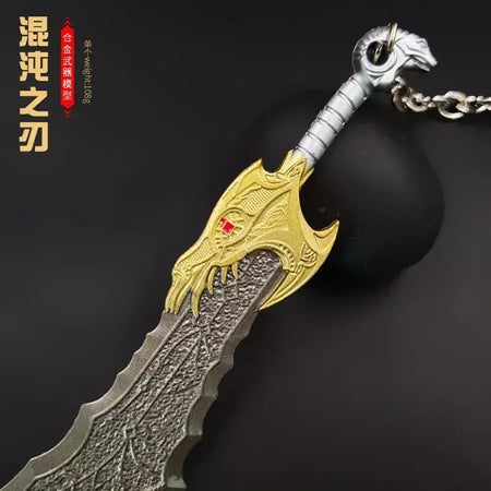 13 cm god of wars 5 jogo periféricos lâminas do caos metal artesanato arma modelo colecionável ornamentos criativo presentes de aniversário brinquedo