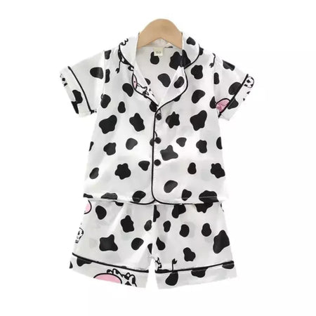 Baby Girls' Sleepwear Suit, Pijama infantil, Roupas infantis, Toddler Casual Costume, Roupas de verão, Camisa infantil, Shorts, Novo, 2Pcs Set