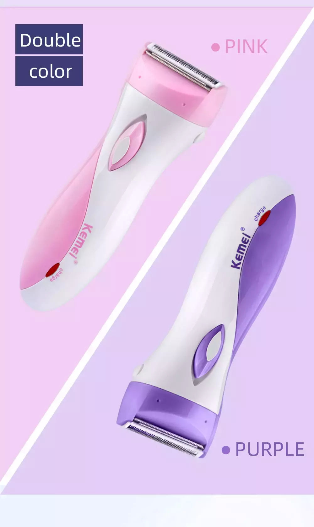 Kemei-3018 Women Shaver Wool Device Knife Electric Shaver Depilador De Lã Para Lady Shaver Female Care KM-3018