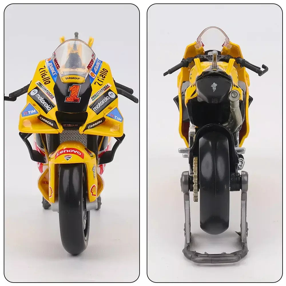 Maisto 1:18 NOVA Equipe Ducati Lenovo 2023 # 1 Bagnaia Champion Moto GP Racing fundição liga modelo de motocicleta coleção presente brinquedo