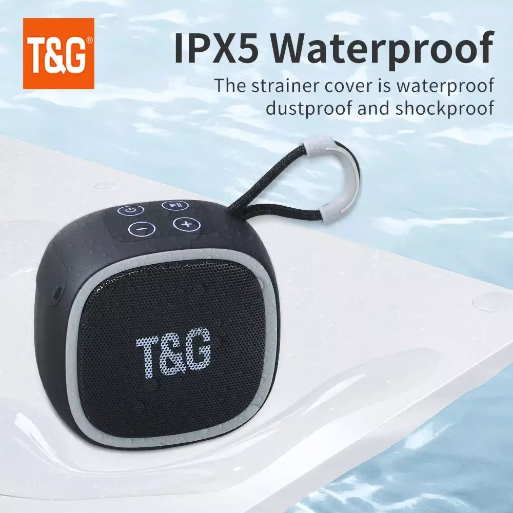 Alto-falante bluetooth tg659 mini alto-falantes portáteis sem fio poderosos tws bt 5.3 caixa de som alto-falante de alta fidelidade suporta cartão tf rádio