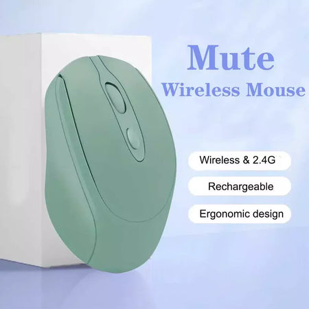 Rato de jogo sem fio recarregável 2.4g bluetooth-mouse sem fio usb silencioso gamer ratos para computador portátil mac tablet
