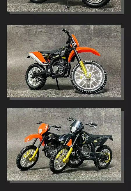 450 SX-F liga modelo de motocicleta 1:18 diecasts portátil corrida dedo motobike simulação coleção brinquedos para crianças