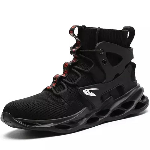 Tênis masculinos leves à prova de punção, sapatos de aço, botas indestrutíveis