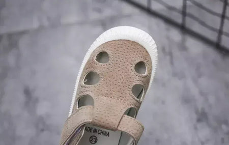 Crianças metade sandálias meninos esportes sapatos casuais recortes oco moda 2024 nova primavera verão crianças meninas sandálias 21-30