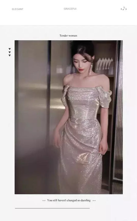 Vestido sereia ruched, lantejoulas sexy sem mangas, rabo de peixe leve, longo, cerimônia do anfitrião, vestido de baile de festa, banquete luxuoso