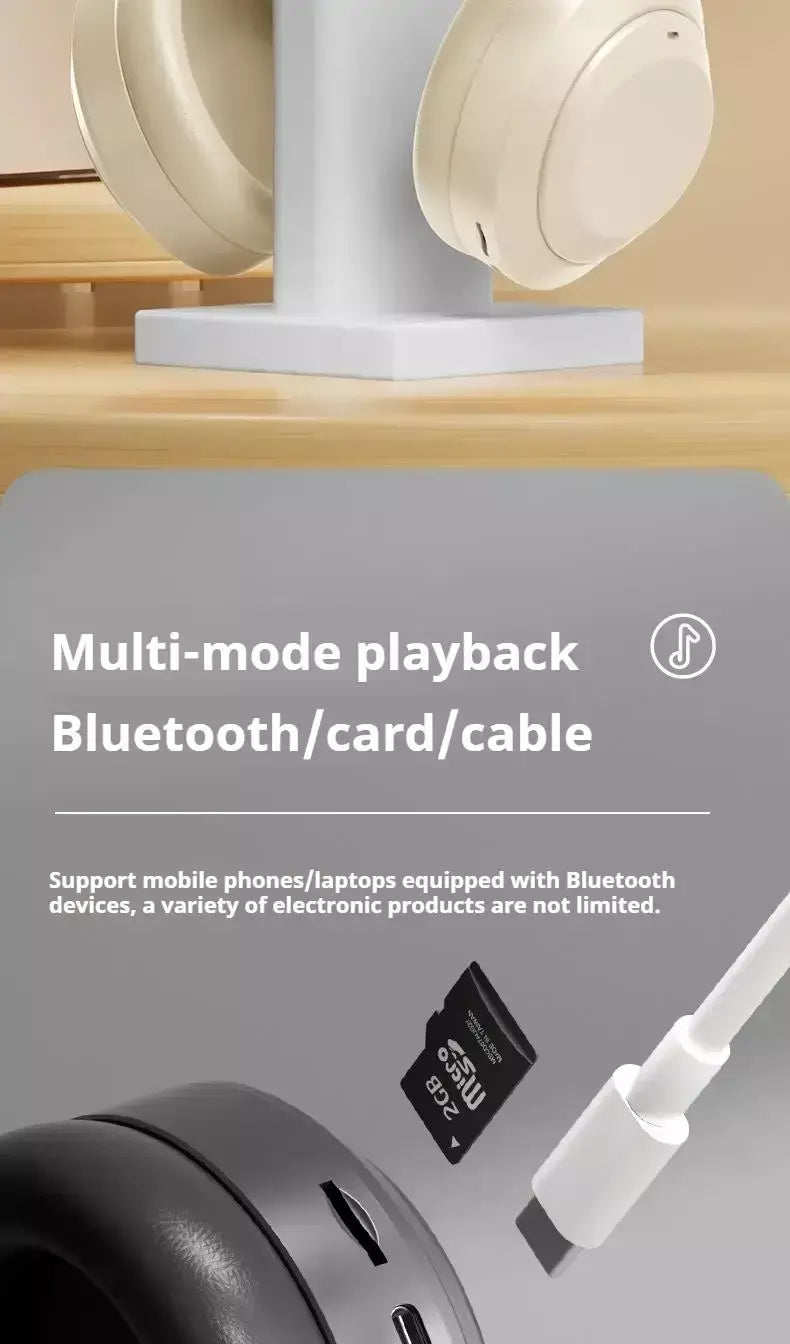 # Sem fio bluetooth 5.3 fones de ouvido sobre a orelha alta fidelidade estéreo verdadeiro esporte gamer fone tf/aux leitor música com hd microfone presentes