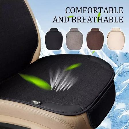 Capa de assento de linho do carro universal assento dianteiro respirável anti risco protetor capas de almofada para acessórios interiores do carro 2024