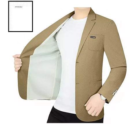 Blazers de negócios finos e respiráveis masculinos, casacos casuais, jaquetas de secagem rápida masculinas, alta qualidade, 4XL, verão, novo