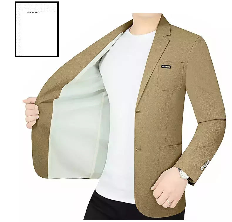 Blazers de negócios finos e respiráveis masculinos, casacos casuais, jaquetas de secagem rápida masculinas, alta qualidade, 4XL, verão, novo