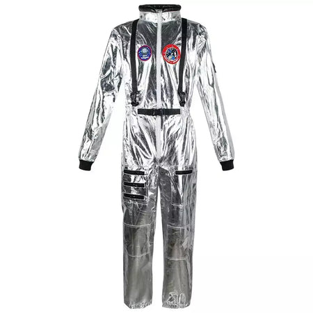 Masculino feminino zíper bordado aventura astronautas terno cosplay traje conjunto qualidade premium festa de halloween desempenho palco