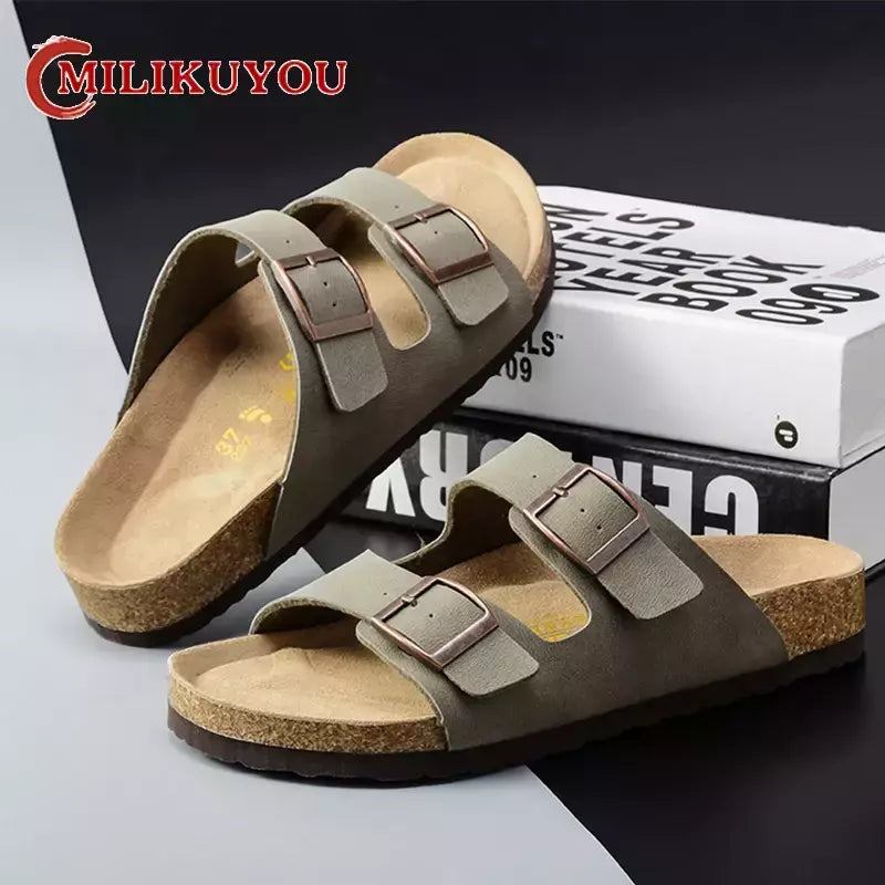 Sandálias antiderrapantes duráveis para homens e mulheres, sapatos de luxo, chinelos de praia, ao ar livre, alta qualidade, marca, verão